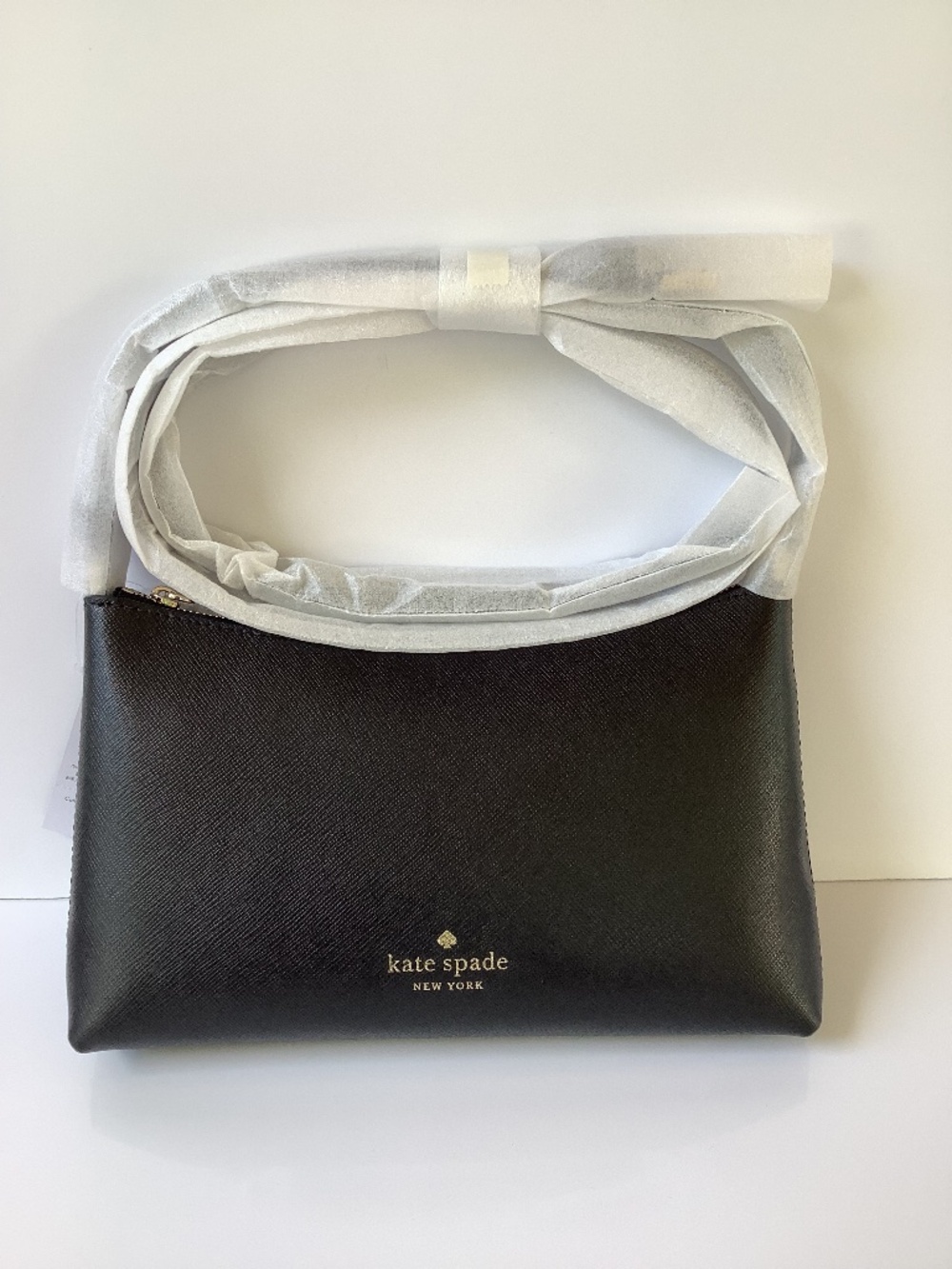 Kate Spade Full Saffiano BLACK Leather Crossbody Shoulder Handbag KE594 $259